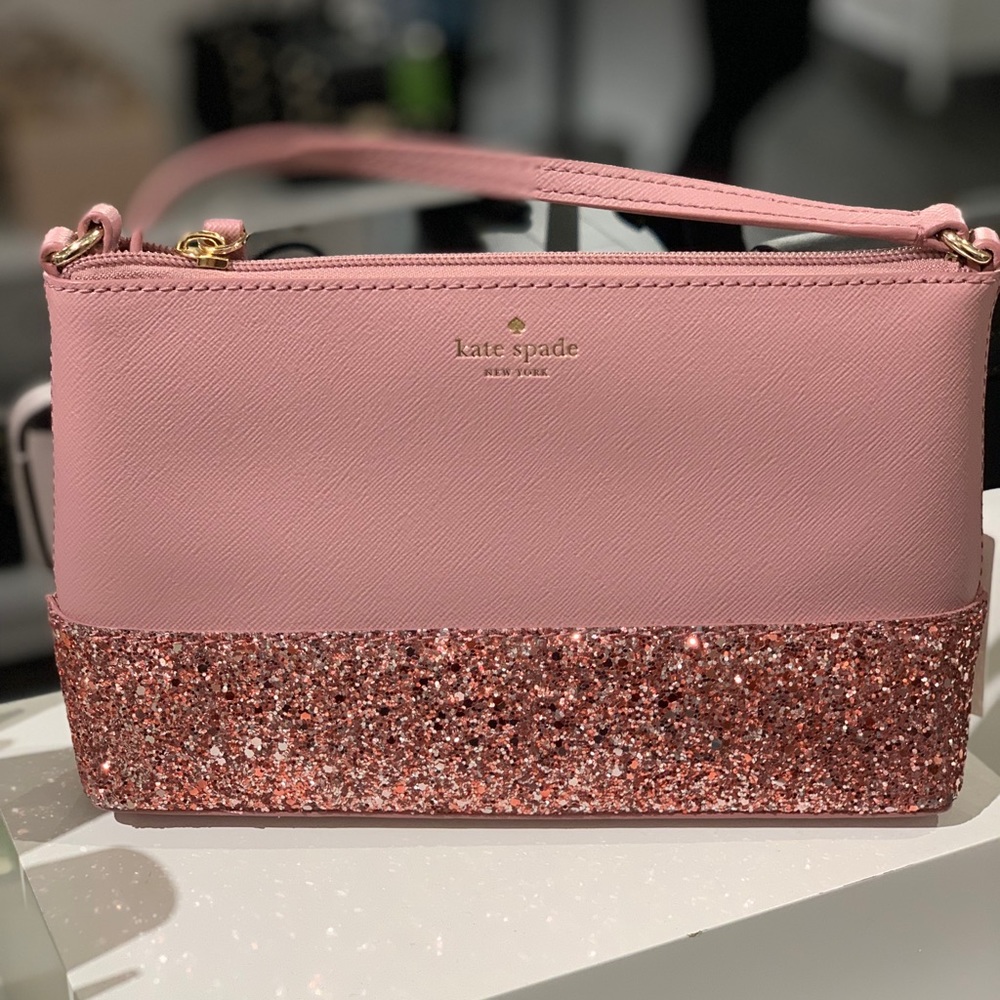 Kate Spade Ramey Greta Court Glitter Crossbody Bag - Picture 2 of 8
